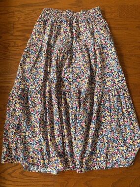 Old Navy tiered floral midi skirt